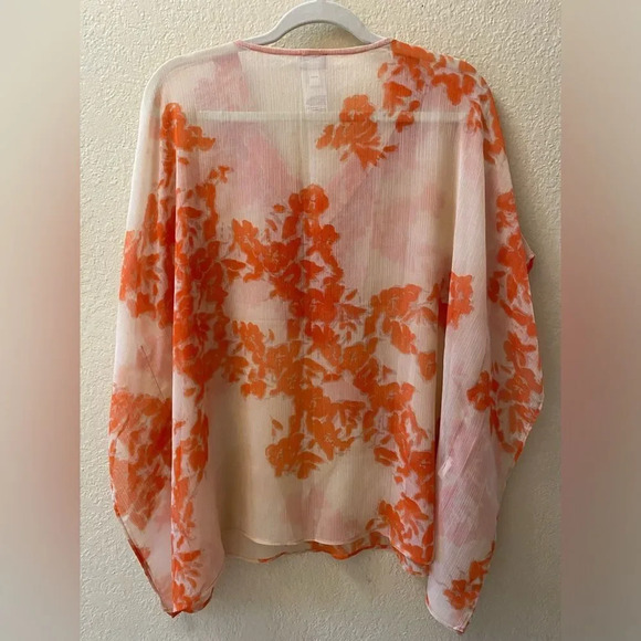 Chicos Floral Embroidered Cover Up - Picture 2 of 5